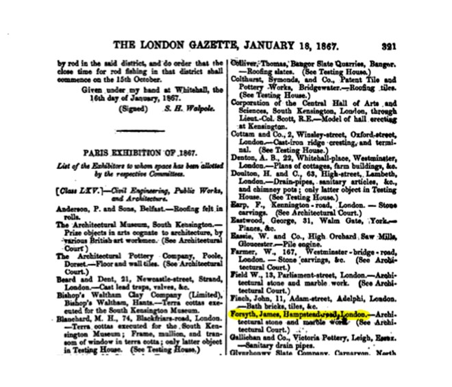 LondonGazetteParis1867